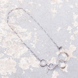 Simply Sterling Collection: Toggle clasp wire-wrapped circles necklace